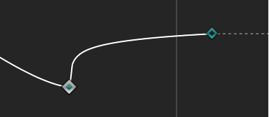 Curve segment set to Logarithmic interpolation method