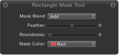 Rectangle Mask Tool HUD