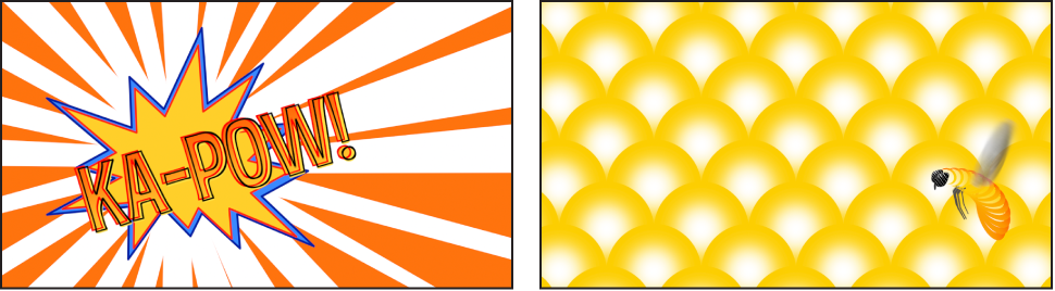 Examples of graphics created with generators