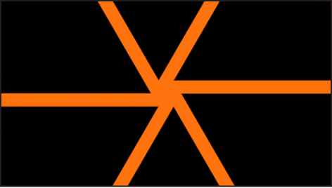 Radial Bars generator with Convergence set to Modern