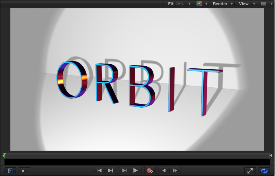 3D text casting shadows on background objects in the Canvas