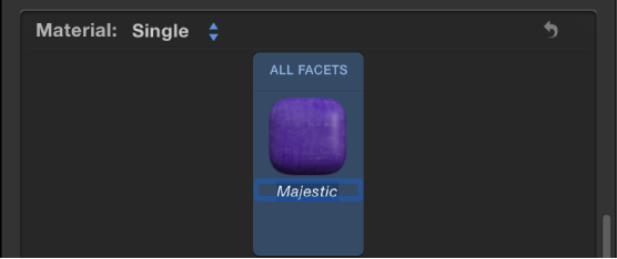 3D Text Inspector showing a material being renamed