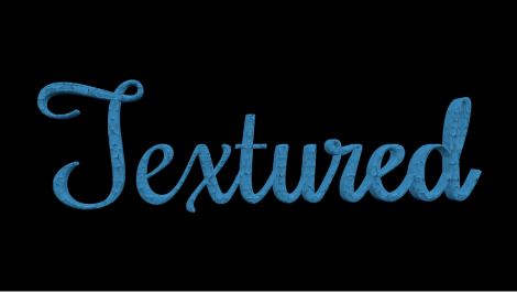 3D text in the Canvas with an applied Textured Paint layer