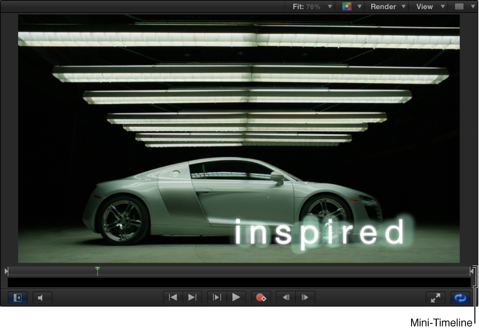 Canvas window showing mini-Timeline