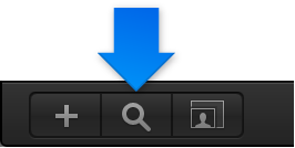 Search button in Audio list