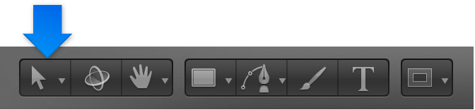2D Transform tool in the toolbar