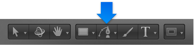 Bezier tool in toolbar