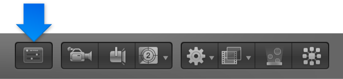 HUD button in the toolbar