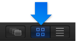 Icon view button in the Library