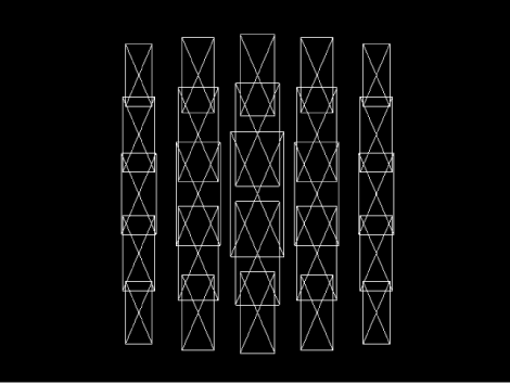Canvas showing replicator in Wireframe preview mode