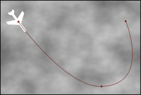 Canvas showing Motion Path behavior
