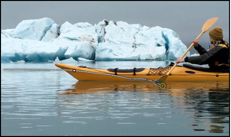 Canvas showing analyzed track