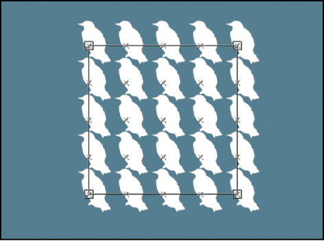 Canvas showing replicator bounding box