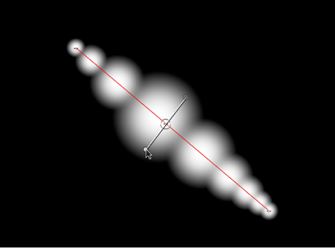 Canvas showing onscreen Width Over Stroke controls