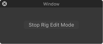 Stop Rig Edit Mode window