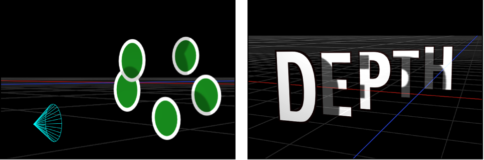 Canvas showing examples of self-shadowing