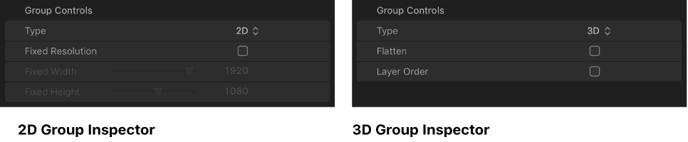 Comparison of 2D Group Inspector and 3D Group Inspector