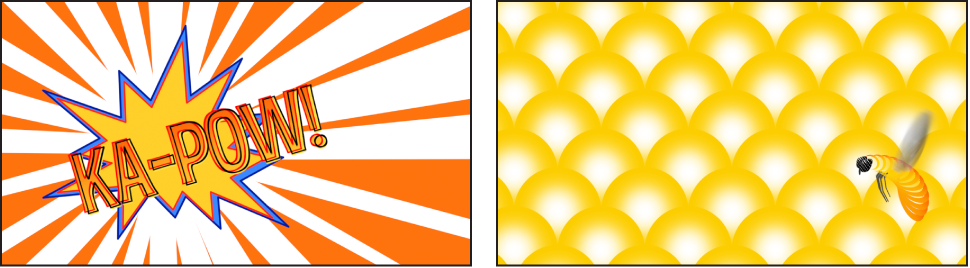 Examples of graphics created with generators