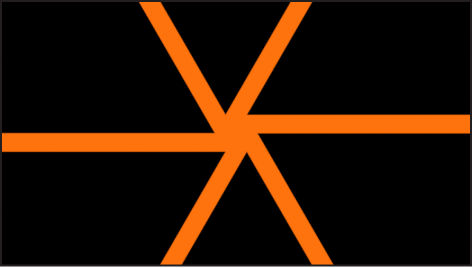 Radial Bars generator with Convergence set to Modern