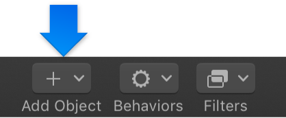 Add Object button in the toolbar
