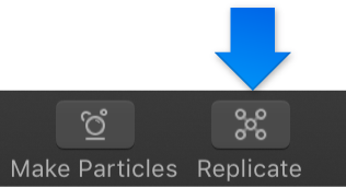 Replicate button in the toolbar