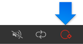 Record button in the timing toolbar