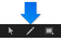 Keyframe editor showing Sketch tool