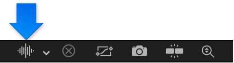 Waveform pop-up menu in the Keyframe Editor
