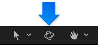3D Transform tool in the canvas toolbar