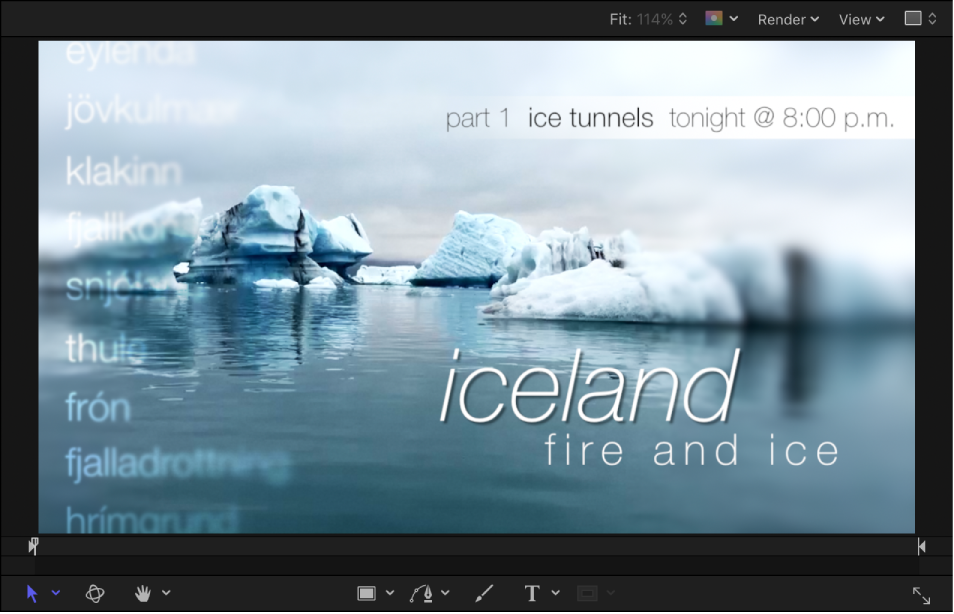 Canvas showing a text use case