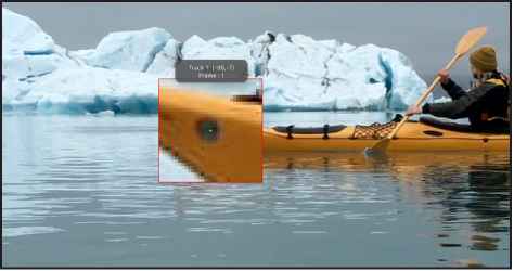 Canvas showing magnified area that appears when dragging track point