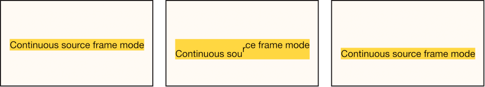 Canvas showing effect of the Continuous parameter on the Link animation