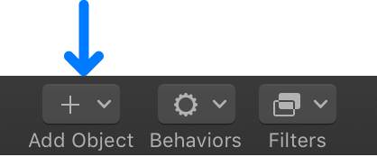 Add Object button in the toolbar
