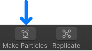 Make Particles button in the toolbar