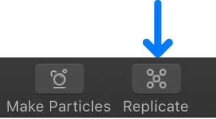 Replicate button in the toolbar