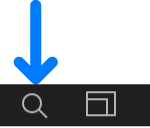 Search button in Audio list