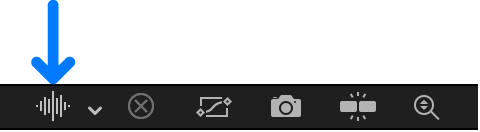 Waveform pop-up menu in the Keyframe Editor
