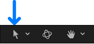Select/Transform tool in the canvas toolbar