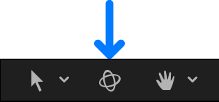 3D Transform tool in the canvas toolbar