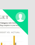 A spreadsheet thumbnail in the spreadsheet manager with a colored marker in the top-right corner that indicates it's being shared