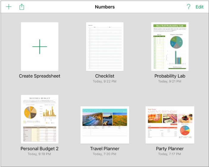 The spreadsheet manager