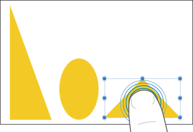 Using one finger to quickly touch screen