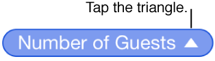 Tap upward-facing arrow to choose to Preserve Row or Preserve Column