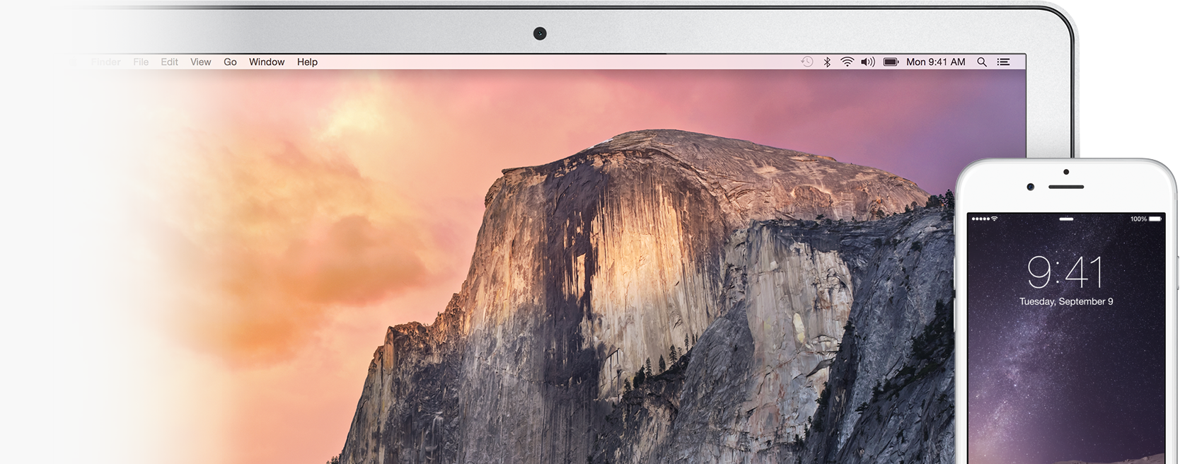 MacBook Air with a phone call notification