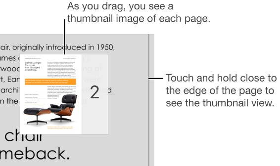 A document page in the thumbnail view