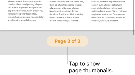 An open document with the page count “4 of 8” at the bottom center of the screen.