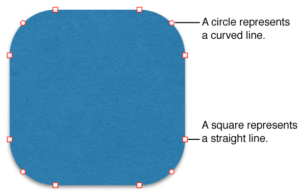 Shape with editable points