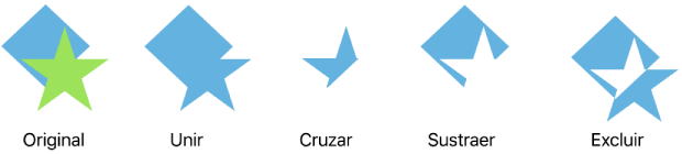 Ejemplos de figuras combinadas.