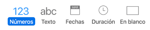 Botones para crear reglas de resaltado condicional para las celdas.