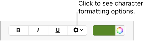 The Advanced Options checkbox next to Bold, Italic, and Underline buttons.